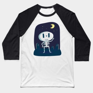 Happy Skeleton Baseball T-Shirt